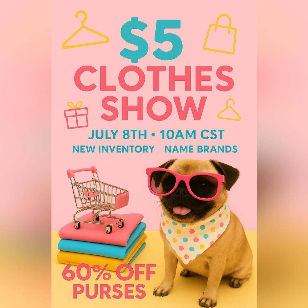 $5 Clothes Show And 60% Off‎ Purses